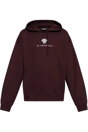 VERSACE Sweatshirts & Hoodies, Herr, 2Xl, Bomull, Sweatshirt med logotyp