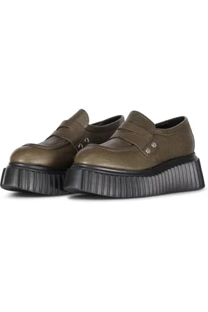 AGL ATTILIO GIUSTI LEOMBRUNI Skor, Dam, 37 EU, Chunky Loafer i fårskinn