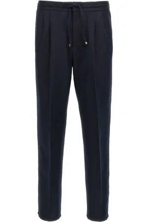 Brunello Cucinelli Byxor, Herr, S, Blå Byxor Elegant Stil