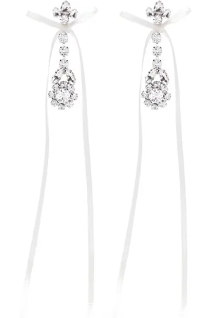 Simone Rocha Accessoarer, Dam, ONE Size, Båge Band Dropp Örhängen