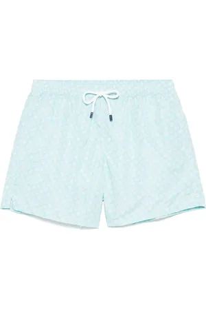 FEDELI Badkläder, Herr, L, Polyester, Polyester Badshorts med Elastiskt Bälte