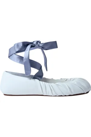 Yume Yume Skor, Dam, 39 EU, Läder, Satin Strap Ballerina Flats
