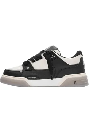 Represent Skor, Herr, 40 EU, Läder, Läder Sneakers med Logodetaljer