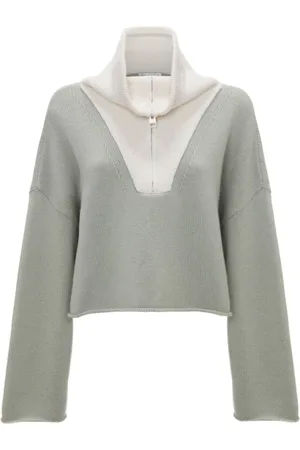 J.W.Anderson Stickade tröjor & koftor, Dam, S, Polyester, Grön Stickad Tröja