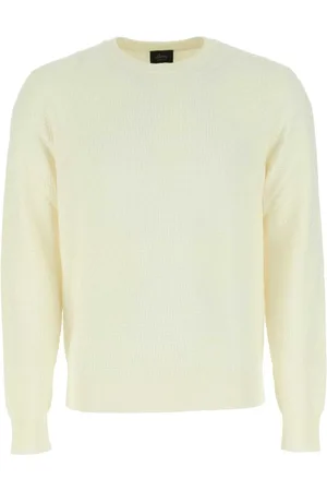 BRIONI Stickade tröjor & koftor, Herr, S, Bomull, Ivory Bomullsblandning Tröja