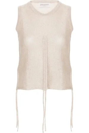 ERMANNO SCERVINO Topp, Dam, M, Neutral Ärmlös Topp