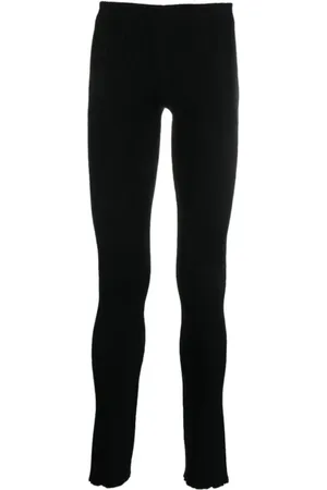 BARROW Byxor, Dam, M, Polyester, Svarta Ribbade Skinny Fit Byxor