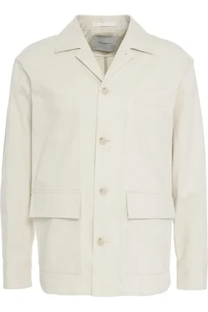 Paolo Pecora Jacka, Herr, S, Linne, Linneblandning Overshirt Jacka
