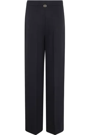 Twin-Set Byxor, Dam, M, Polyester, Svarta Byxor