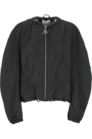 The Attico Jacka, Dam, S, Polyester, Svart Bomberjacka med Huva