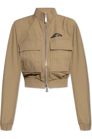 Dsquared2 Jacka, Dam, M, Bomull, Kort jacka med ståkrage