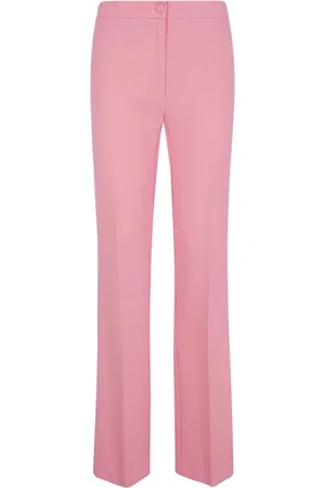 Twin-Set Byxor, Dam, M, Rosa Byxor med Guldtonad Logotyp