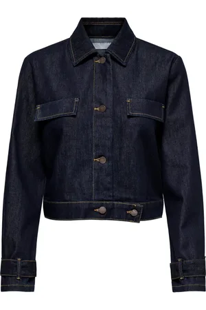 JACQUELINE DE YONG Jacka, Dam, M, Denim, Strukturerad Mörkblå Denimjacka