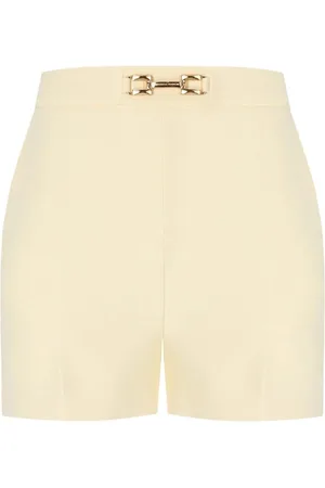 Elisabetta Franchi Shorts, Dam, S, Polyester, Lemonade Horsebit Shorts