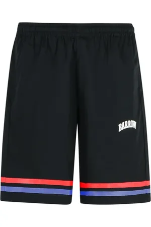 BARROW Shorts, Herr, M, Bomull, Svarta Bomullsshorts med Dragsko i Midjan