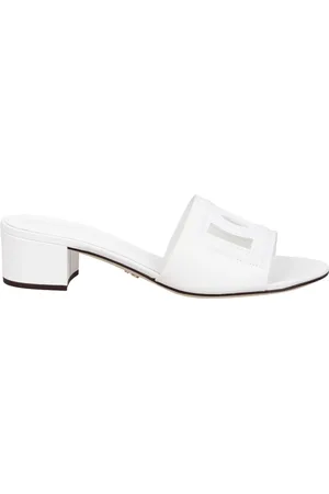 Dolce & Gabbana Skor, Dam, 40 EU, Präglad Logotyp Mittenklack Mules