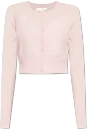 LOVESHACKFANCY Stickade tröjor & koftor, Dam, L, Läder, Cardigan Adeanne