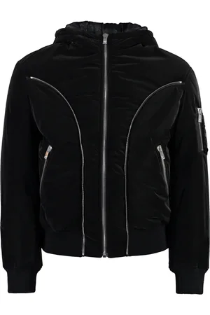 VERSACE Jacka, Herr, L, Nylon, Huvjacka i nylon med dekorativa dragkedjor