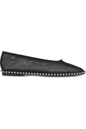 Alexander Wang Skor, Dam, 38 EU, Svarta Ballchain Platta Skor