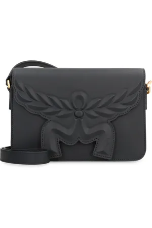 MCM Väska, Dam, ONE Size, Läder, Präglad läder crossbody väska