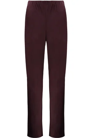 Vince Byxor, Dam, M, Polyester, Satin Elastisk Midja Byxor
