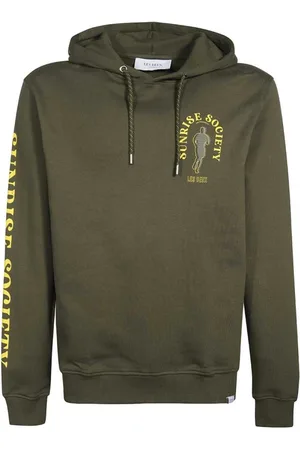 Les Deux Sweatshirts & Hoodies, Herr, M, Bomull, Tryckt Huvtröja