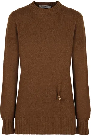 Serafini Stickade tröjor & koftor, Dam, S, Lyxig Ull Cashmere Tröja