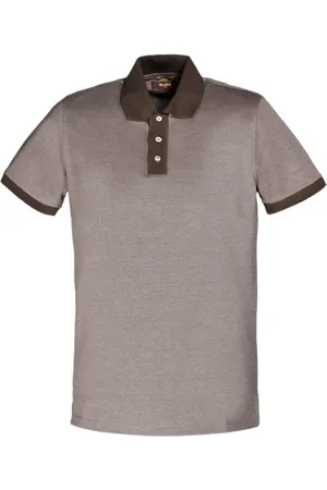 MOORER Topp, Herr, XL, Bomull, Lyxig Pique Oxford Polo Skjorta