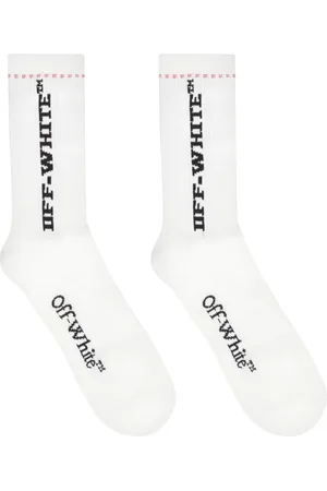 OFF-WHITE Underkläder, Herr, M, Bomull, Logo Intarsia Bomullsstrumpor