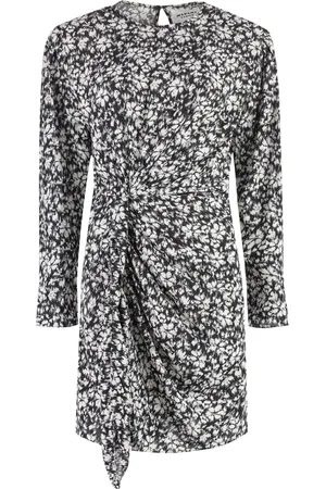 Isabel Marant Klänning, Dam, XS, Tryckt viskosklänning med dekorativa detaljer