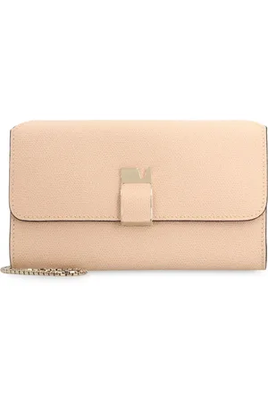 VALEXTRA Väska, Dam, ONE Size, Läder, Läder Clutch med Kedja Rem
