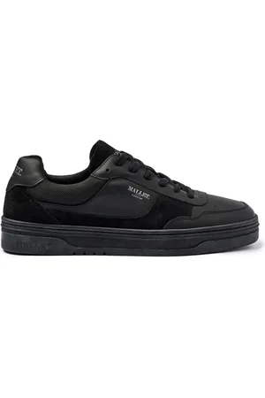 Mallet Skor, Herr, 44 EU, Läder, Lyxiga Svarta Lädersneakers