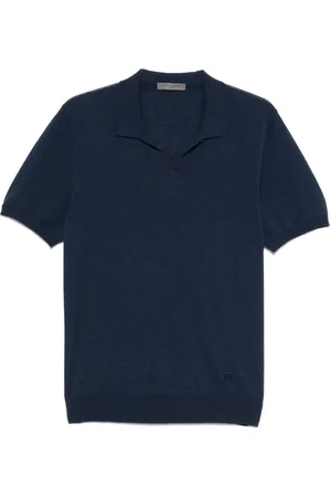 corneliani Topp, Herr, XL, Bomull, Blå Tröja Herr Sweatshirt