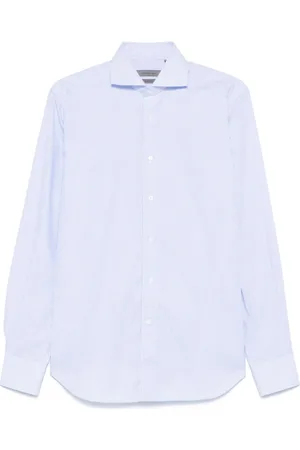 corneliani Skjorta, Herr, L, Klarblå Skjorta Stilfull Kollektion