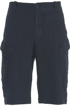 TRANSIT Shorts, Herr, L, Linne, Blå Linne Cargoshorts Stilfull Sommar