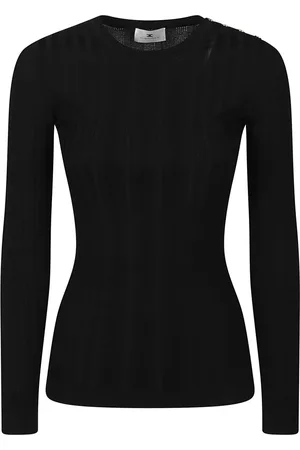 Elisabetta Franchi Stickade tröjor & koftor, Dam, XL, Stickad tröja