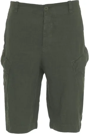 TRANSIT Shorts, Herr, S, Linne, Gröna Cargo Shorts Stiliga och Praktiska