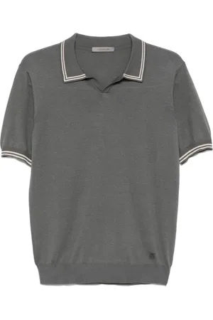 corneliani Topp, Herr, XL, Bomull, Lyxig grå tröja för män