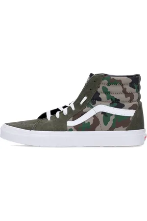 Vans Skor, Herr, 40 EU, Mocka, Högtopp Camo Sneaker Oliv/Vit