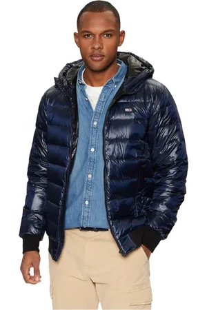 Tommy Hilfiger Jacka, Herr, L, Blå Huva Pufferjacka