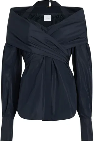 Patou Blusar & Skjortor , Dam, XS, Navy Off-Shoulder Top