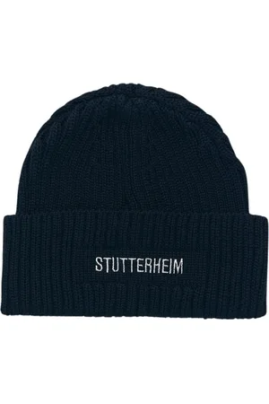 Stutterheim Accessoarer, Herr, ONE Size, Broderad Logo Beanie Mössa