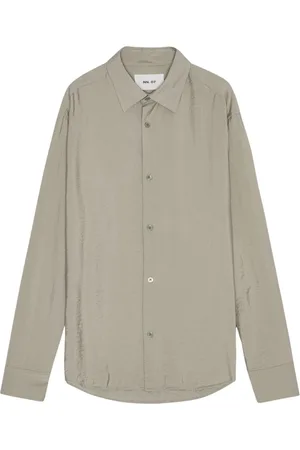 NN.07 Skjorta, Herr, M, Tryckt Twill Button-Up Skjorta