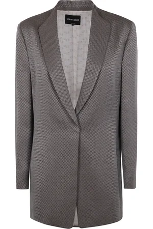 Giorgio Armani Jacka, Dam, S, Micro Jacquard Viscose Cupro Jacka