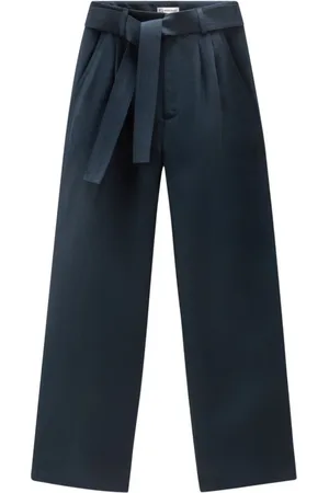 Woolrich Byxor, Dam, S, Marinblå plisserade byxor