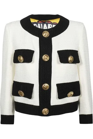 Dsquared2 Jacka, Dam, M, Tweed, Klassisk tweedjacka med fyra fickor