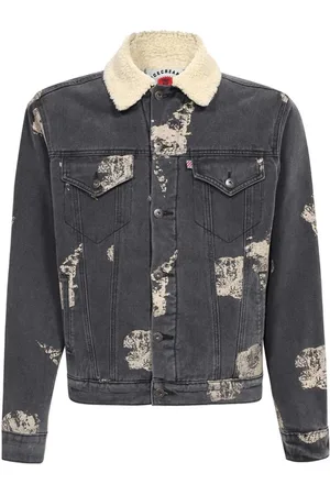 ICECREAM Jacka, Herr, XL, Denim, Denimjacka med målningseffektryck