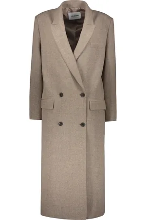 Low Classic Kappa, Dam, L, Polyester, Dubbelknäppt ullblandad kappa