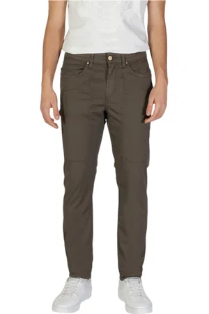 Jeckerson Byxor, Herr, W29, Bomull, Brun Bomull-Lycra Byxor med Fickor