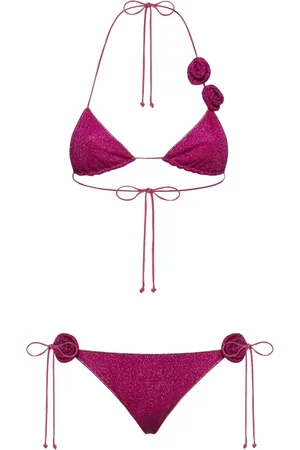 Oseree Badkläder, Dam, L, Rosa Metallic Bikini Baddräkt